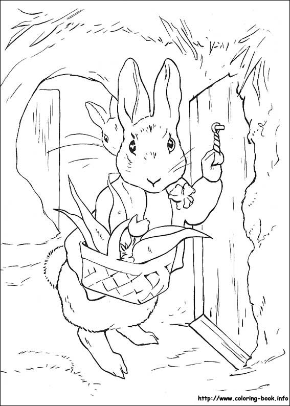 Peter Rabbit coloring picture